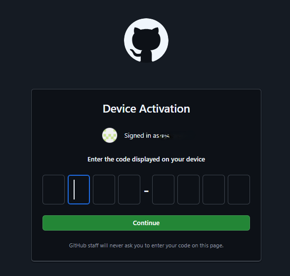 GitHub認証許可画面